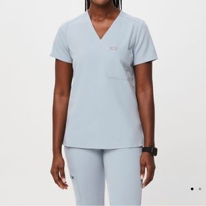 Figs scrub set - dusty blue